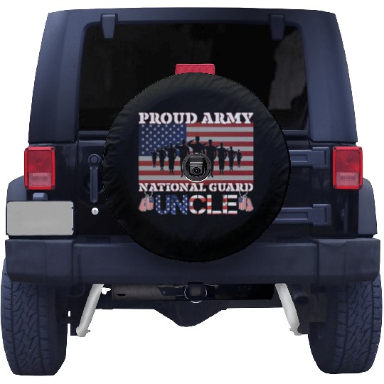 Proud Army National Guard Uncle Spare Tire Covers
