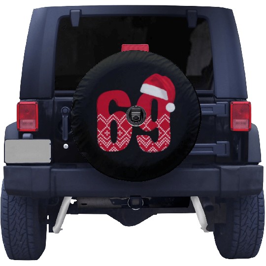Age 69 Years Old - Christmas number Sixty Nine Spare Tire Covers