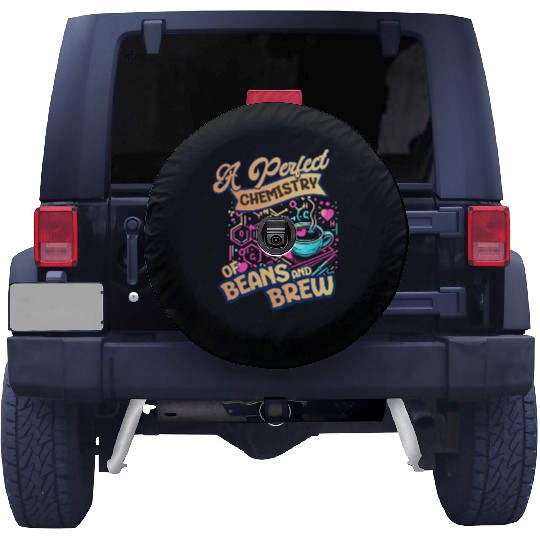 A Perfect Chemistry of Beans and Brew Coffee Spare Tire Covers