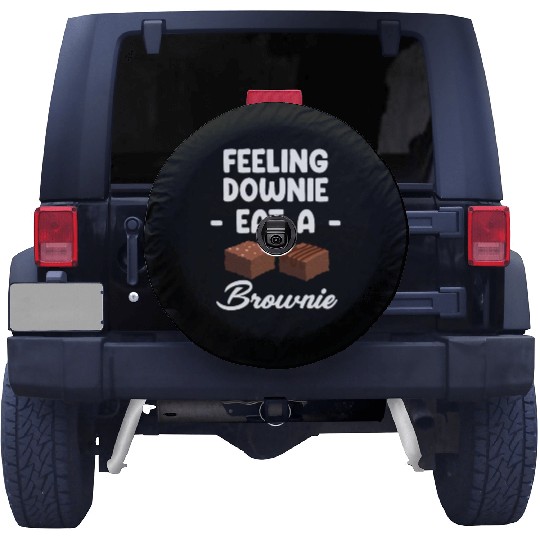Feeling Downie Eat A Brownies Cookie Marshmallow Spare Tire Covers