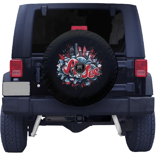 Abstract Street Art Apparel - cool Urban Graffiti Spare Tire Covers