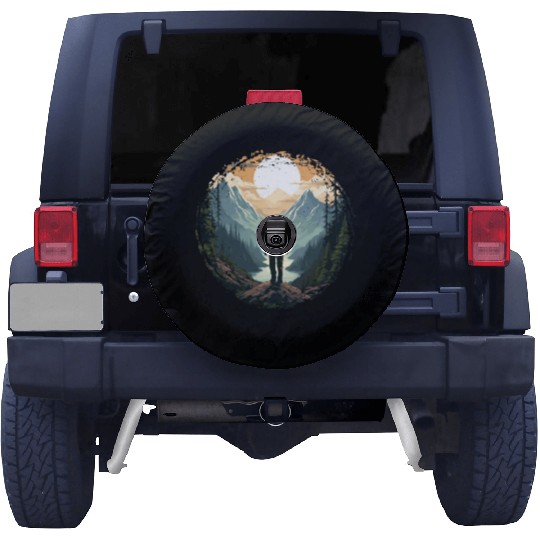 Forest nature trekking adventure Spare Tire Covers