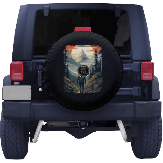 Forest nature trekking adventure Spare Tire Covers