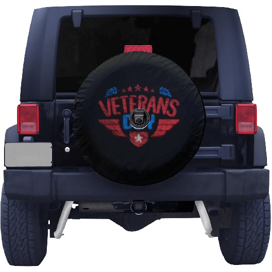 Happy Veteran Day Spare Tire Covers US Army Veteran