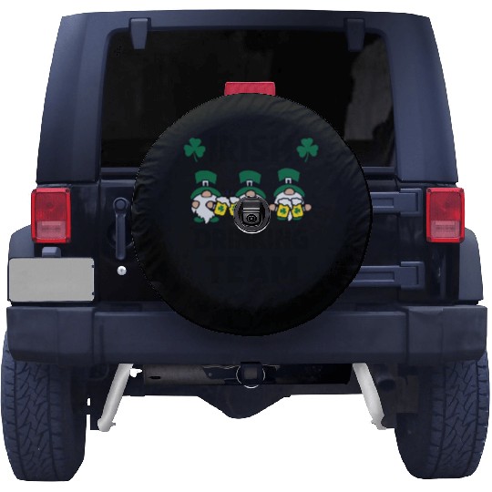 Irish Beer Drinking Gnomies Team Funny St Patrick Spare Tire Covers