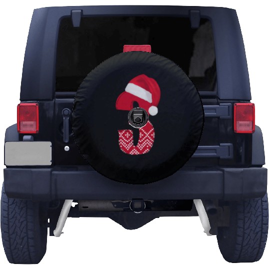 Third Christmas Time - 3 Years - Number Three Spare Tire Covers