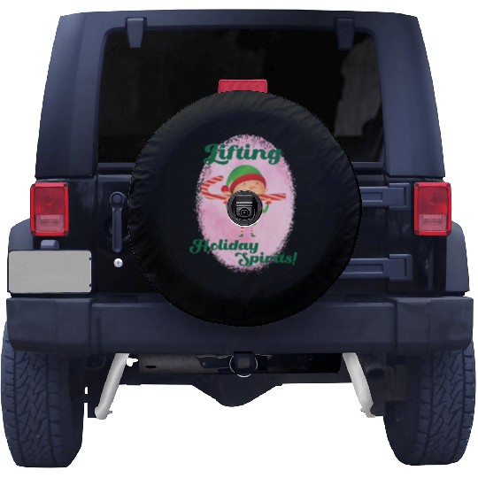 Elf Gym Lifting Spare Tire Covers - Christmas