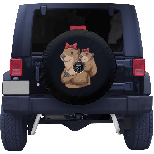 Groundhog Marmot Mom for a Marmot lover groundhog Spare Tire Covers