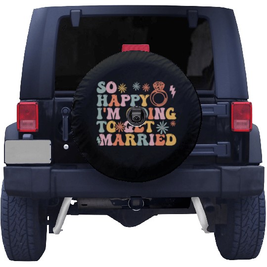 Bride Bridal Party Engagement Spare Tire Covers