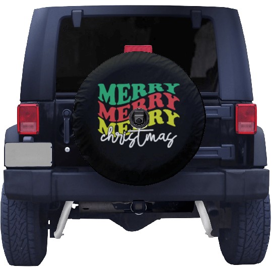 Merry merry merry Christmas, Xmas Design Spare Tire Covers