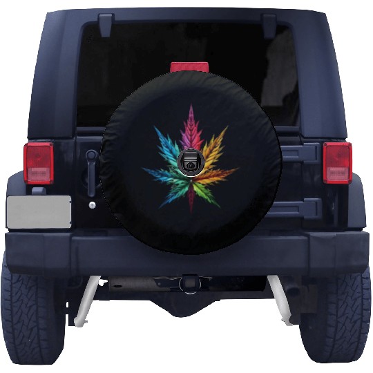 Spectrum Splendor: The Vivid Leaf Spare Tire Covers
