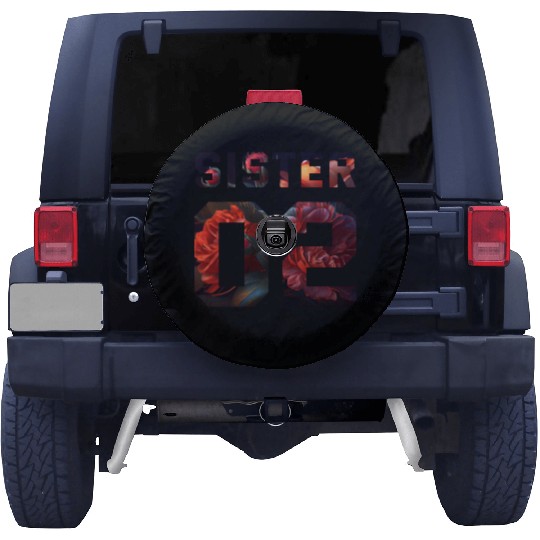 COUPLE FLOWER SISTER 02 Spare Tire Covers