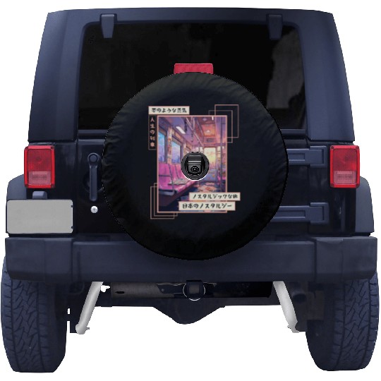 Japanese Aesthetic Subway Streetwear Vaporwave Ret Spare Tire Covers
