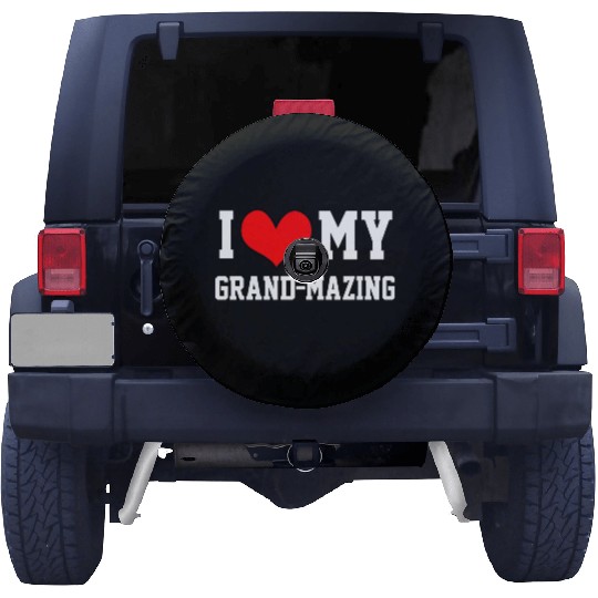 I Love My Grandma Amazing Puns Fun Mothers Day Kid Spare Tire Covers