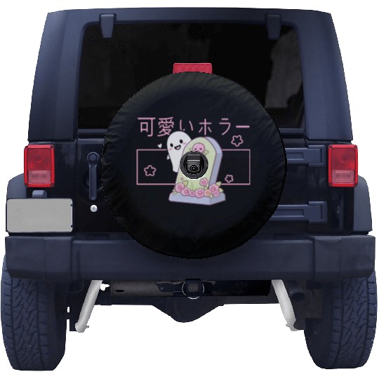 Kawaii Ghost Tombstone Cute Grave Japanese Pastel Spare Tire Covers