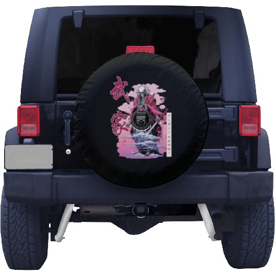 Skeleton Samurai Japanese Streetwear Harajuku Japa Spare Tire Covers