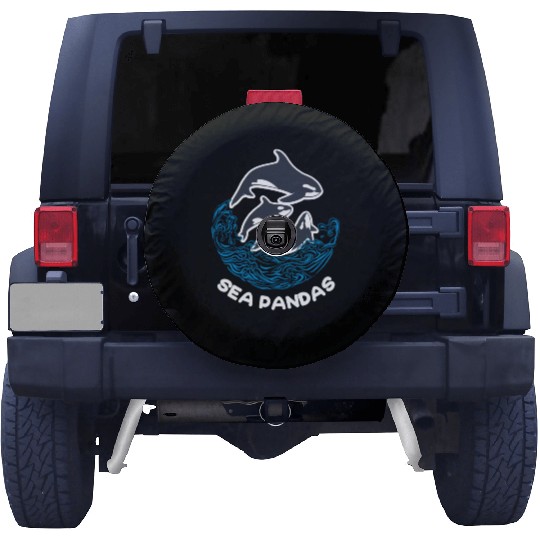 Sea Panda Orca Wild Panda Bamboo Spare Tire Covers