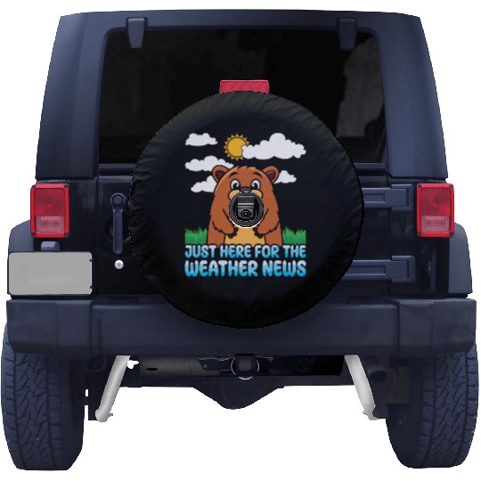 Just Here For The Weather News Happy Groundhog Day Spare Tire Covers