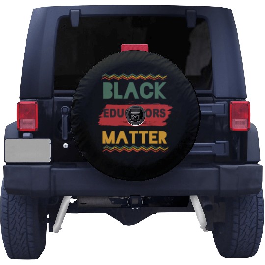 Black Educators Matter African History Teacher Men Spare Tire Covers