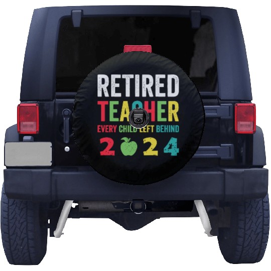 Retired Teacher EST 2024 Spare Tire Covers