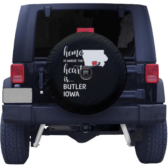 Butler County Iowa Is Where My Heart Is Gift Spare Tire Covers