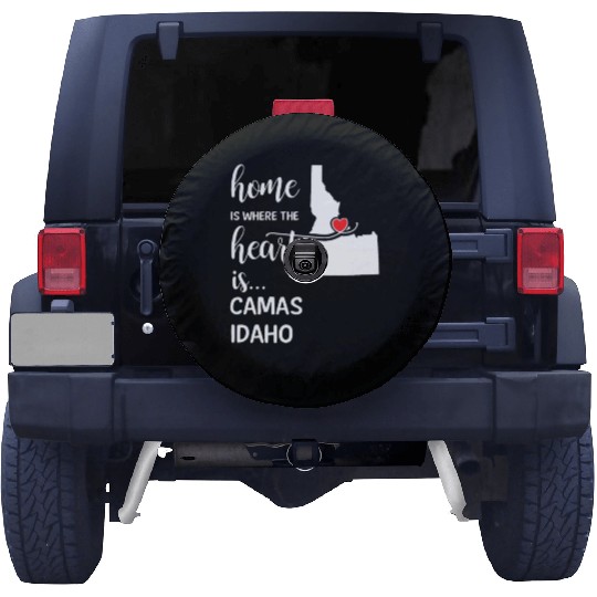 Camas County Idaho Is Where My Heart Is Cool Gift Spare Tire Covers