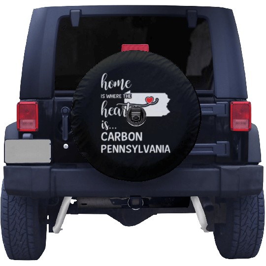 Carbon County Pennsylvania Is Where My Heart Is Spare Tire Covers