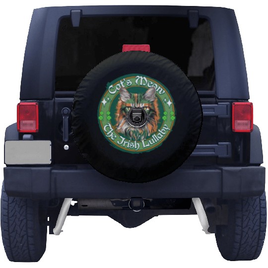 CAT'S MEOW THE IRISH LULLABY Feline Kitty Design Spare Tire Covers