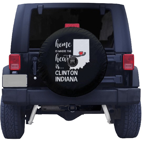 Clinton County Indiana Is Where My Heart Is Cool Spare Tire Covers
