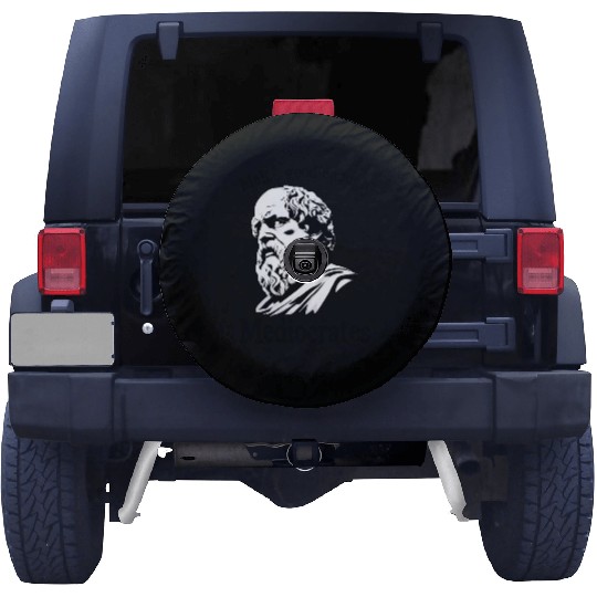 Funny meh good enough mediocrates demotivational Spare Tire Covers