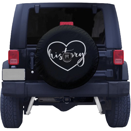 History Heart Back To School History Teacher Spare Tire Covers