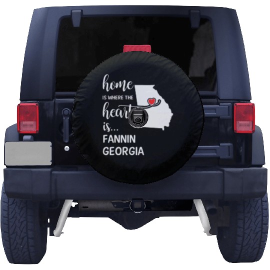 Fannin County Georgia Is Where My Heart Is Cool Spare Tire Covers