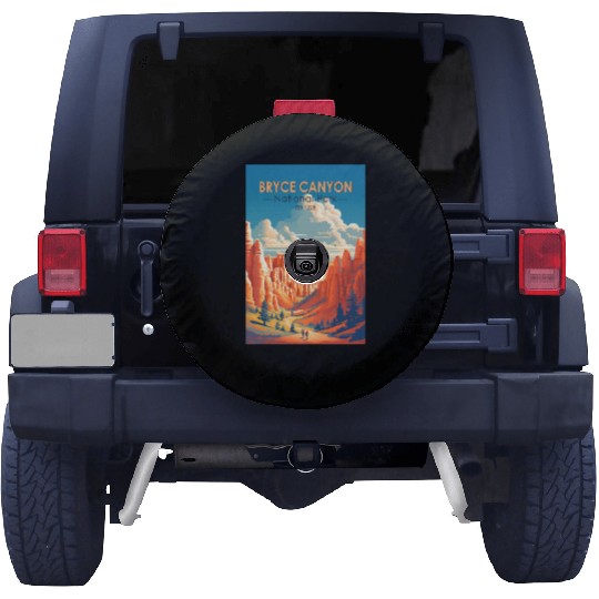 Bryce Canyon National Park Travel Art Vintage Spare Tire Covers