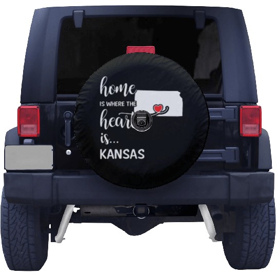 Kansas Home Is Where Heart Is Cool Gift Spare Tire Covers