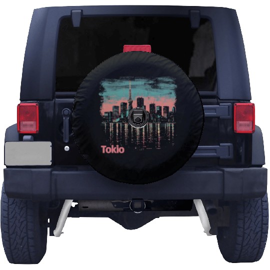 Tokyo Skyline Spare Tire Covers