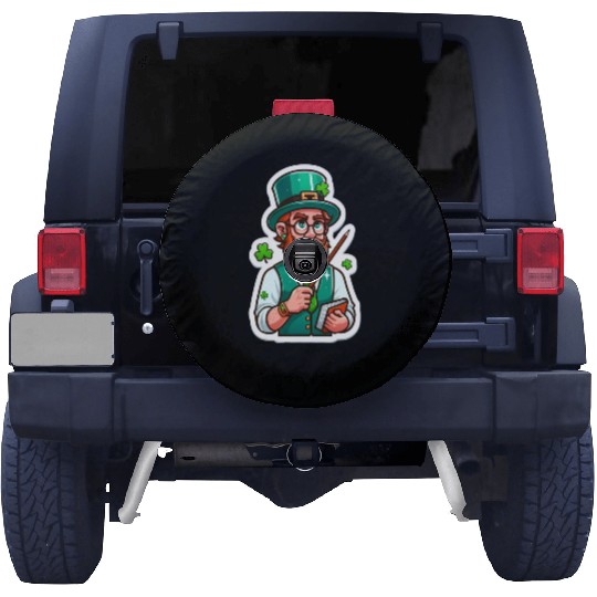 Irish bearded teacher, funny st patricks day Spare Tire Covers