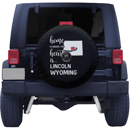 Lincoln County Wyoming Is Where My Heart IsGift Spare Tire Covers