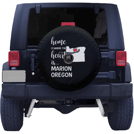 Marion County Oregon Is Where My Heart Is Gift Spare Tire Covers