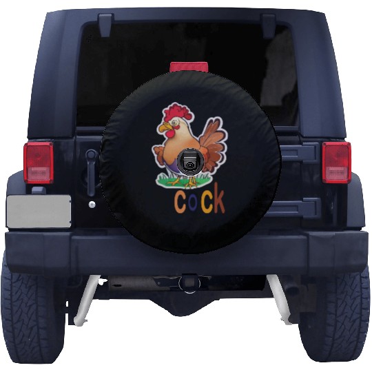 cute cock animal Spare Tire Covers