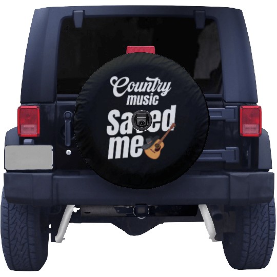 Country Music Saved Me Lover Cowgirl Classical Spare Tire Covers