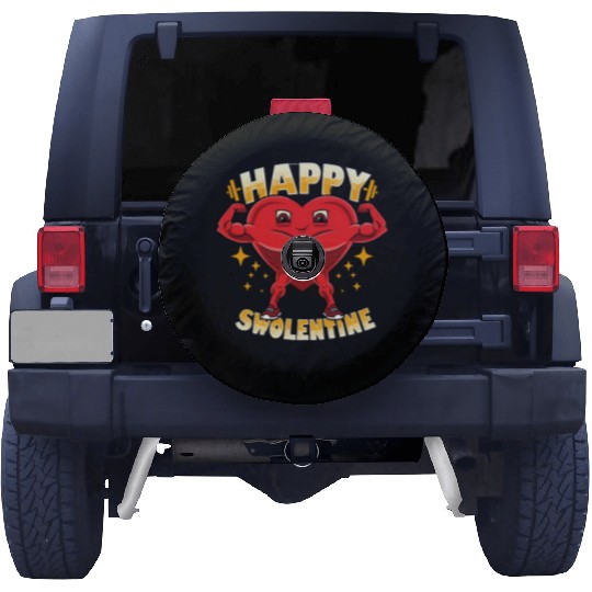 Funny Heart Gym Workout Valentine Gift Spare Tire Covers