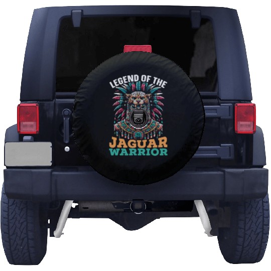 Aztec Jaguar Warrior Aztec Culture Indigenous Spare Tire Covers