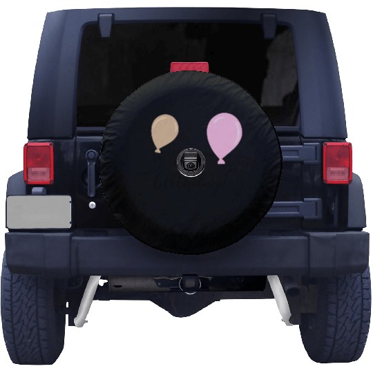 Happy birthday party balloons Spare Tire Covers