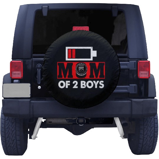 Mom of 2 Boys Mom and Son Matching Mom Gifts Spare Tire Covers