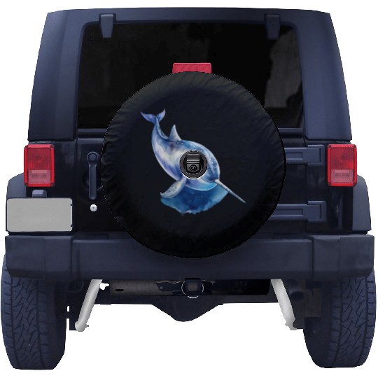 Narwhal Whale Spare Tire Covers