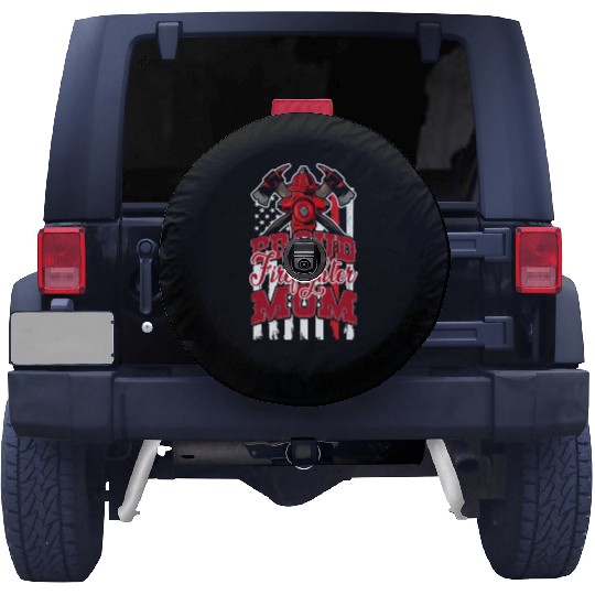 Proud Firefighter Mom Spare Tire Covers