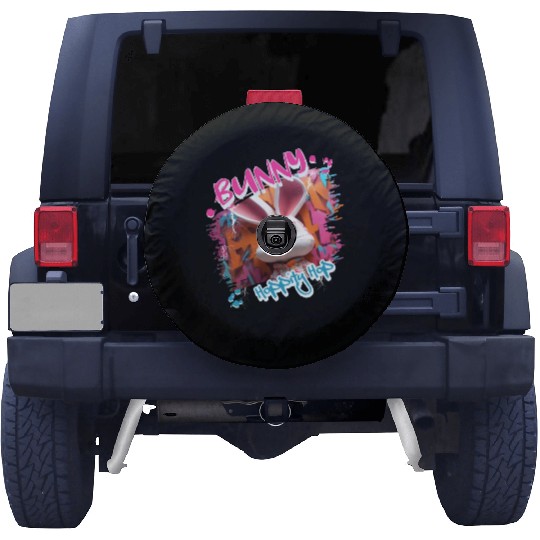 Graffiti-inspired portraiture Bunny Spare Tire Covers