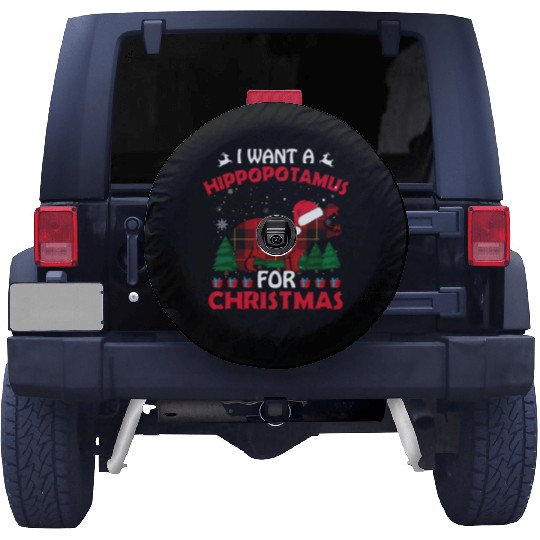 I Want A Hippopotamus For Christmas Spare Tire Covers