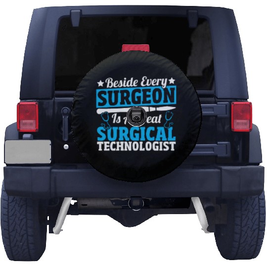 Medical Nurse EKG Scrub Surgical Technologist Spare Tire Covers