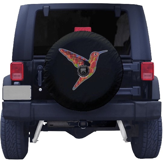 Humming-Bird Tulips Flowers Spare Tire Covers